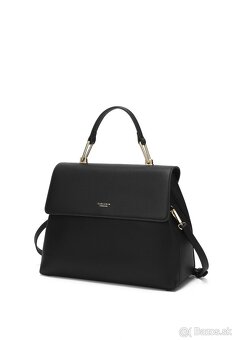 čierna kožená kabelka carlheim - nová - 12