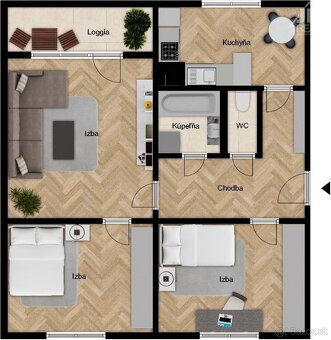 Priestranný 3-izbový byt na Sídlisku 3 v Prešove - 12