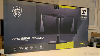 Herný monitor MSI MAG 321UP QD-OLED - záruka ešte 29 mes. - 12