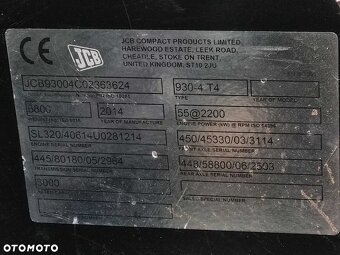 Terénny vysokozdvižný vozík JCB 930-4 4x4 AKO NOVÝ 2015 z N - 12