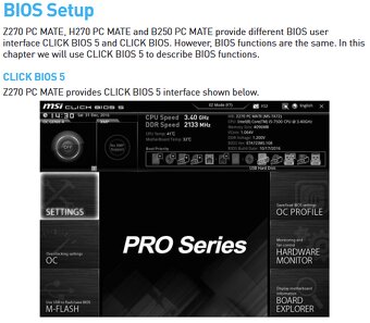 MoBo+CPU; MSI Z270 PC MATE + i3-6100 - 12