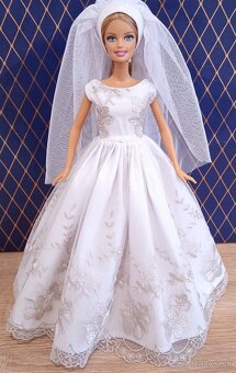 Barbie -svadobne šaty pre Barbie - 12