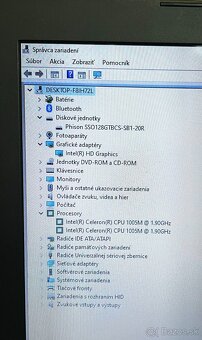 Toshiba ntb / Celeron 1005M / 4GB RAM / 128GB SSD / 15.6" - 12