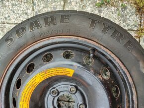 Dojazdové koleso R15 (4.00B x15H ET35, PIRELLI 125/80) + zdv - 12