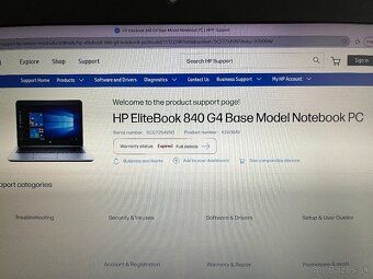 HP EliteBook 840 G4 i5 8GB 256GB Win10 - 12