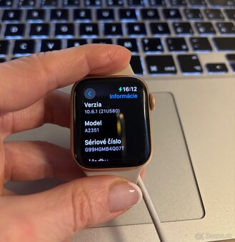 Predam dámske Apple Watch 3, béžové - 12