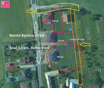 PREDAJ: Pozemok pre rodinný dom, 765 m2, Veľká Lúka, okres Z - 12