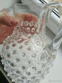 Starožitný sklený džbán - 12