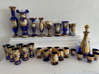 Borske novovorske modre sklo vysoky smalt - 12