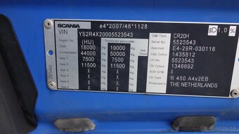 Prodám SCANIA R450 N323 LOW DECK EURO 6 - 12