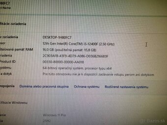 Herný počítač i5-12400F / RTX 3060 Ti / 16GB / 500GB SSD - 12