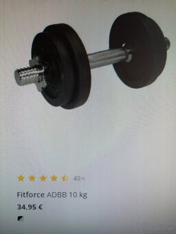 Nakladacia liatinová jednorúčka 1 x 10 kg       -       NOVÁ - 12