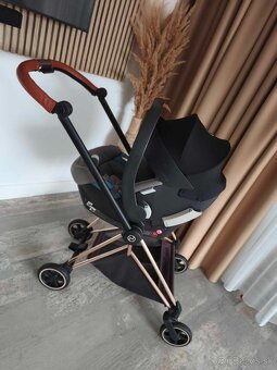 CYBEX MIOS Rose Gold/Spring Blossom Dark, kočík-3kombinácia - 12