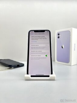 iPhone 11 PURPLE TOP STAV NOVÁ BATÉRIA - 12