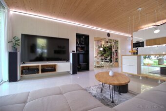 konferenčný stolík elipsa masív drevený škárovka - 12