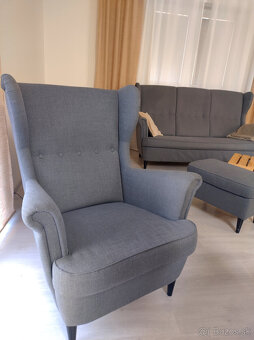 suprava ikea strandmon siva bezova alebo zlta - 12