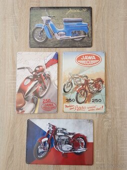 Retro plechové cedule JAWA - 12