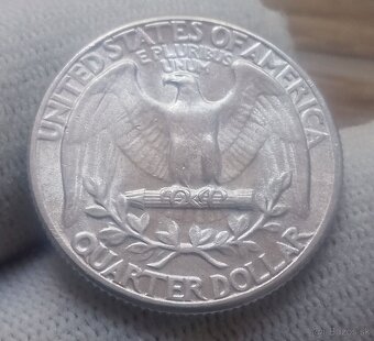 Strieborné 1/4 dollaré. - 12