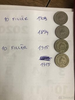 Mince (1894-1986/1,2,10 Fillér) - 12