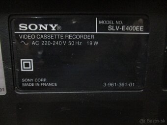 SONY SLV-E400EE vhs vide recorder - 12