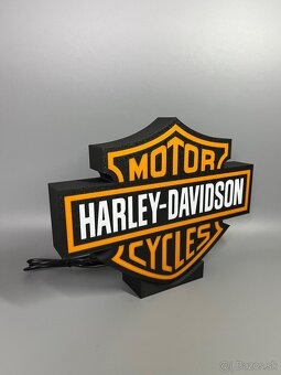 Harley Davidson LED Logo lampa - 12