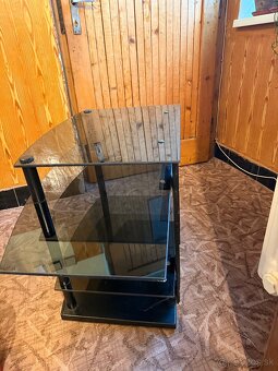 Konferencny stolik tmave sklo - 12