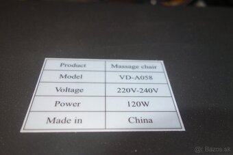 Kreslo masážne elektrické ALVIN . - 12