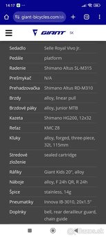 Detský bicykel zn Giant 20" - 12