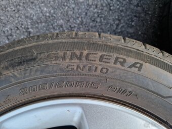 Audi Disky R15, 6J, ET38, 5x100, letné pneu 205/60 r15 - 12