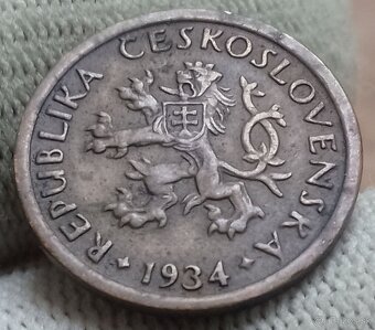 Československé  medené 10haliere. - 12