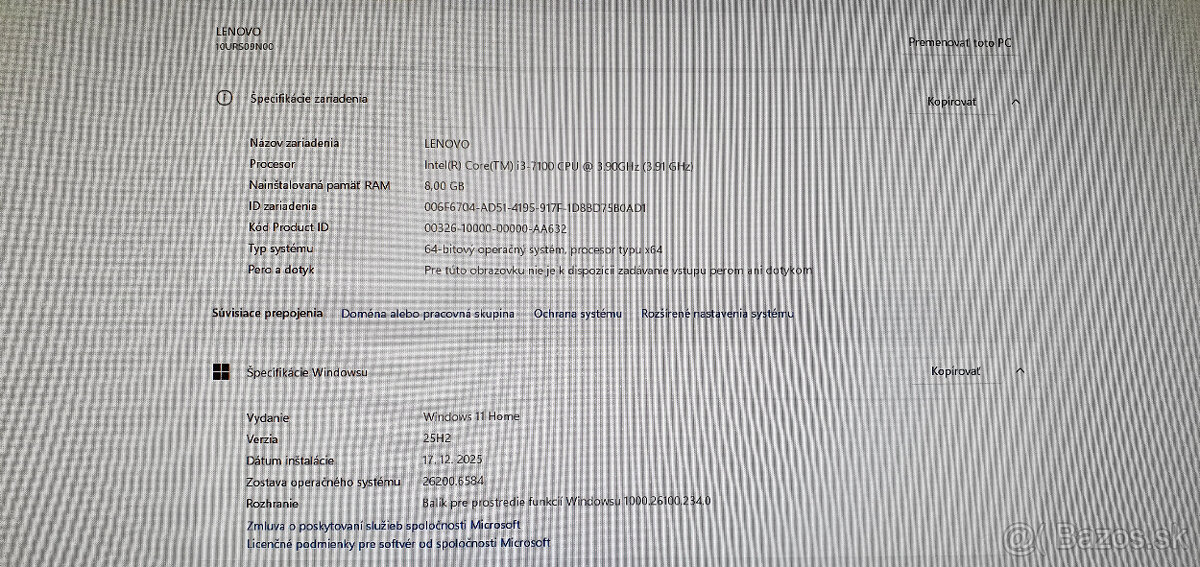 predám šikovné malé PC - Lenovo ThinkCentre M710e SFF - 13