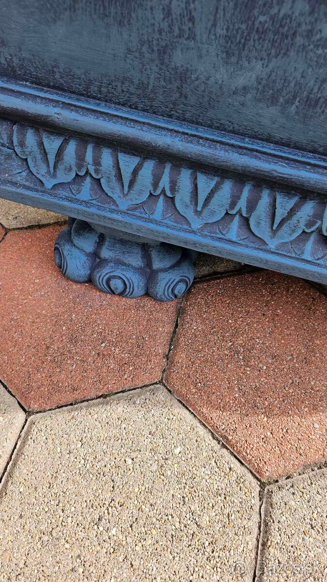 KOMODA - VINTAGE - MODRÁ - 13