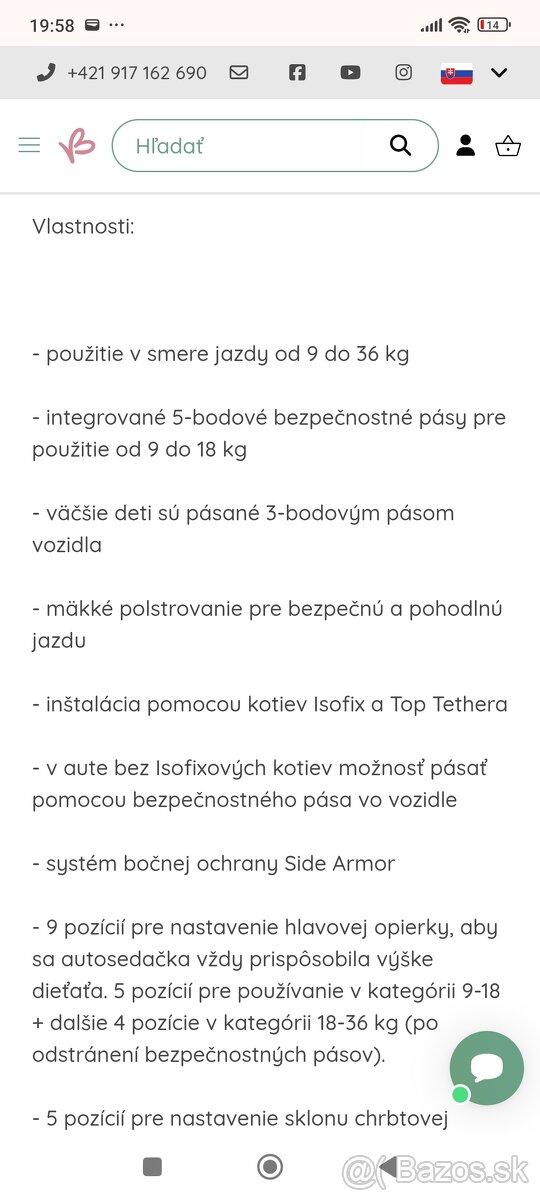 Petite&mars prime ii isofix night air 9 36 kg nová - 13