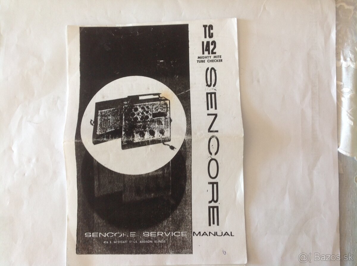 MERAC ELEKTRONIEK " TC 142 SENCORE TUBE CHECKER " - 13