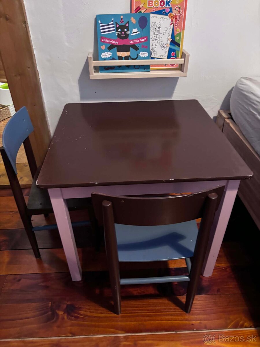 Detský set stôl s dvomi stoličkami - 13