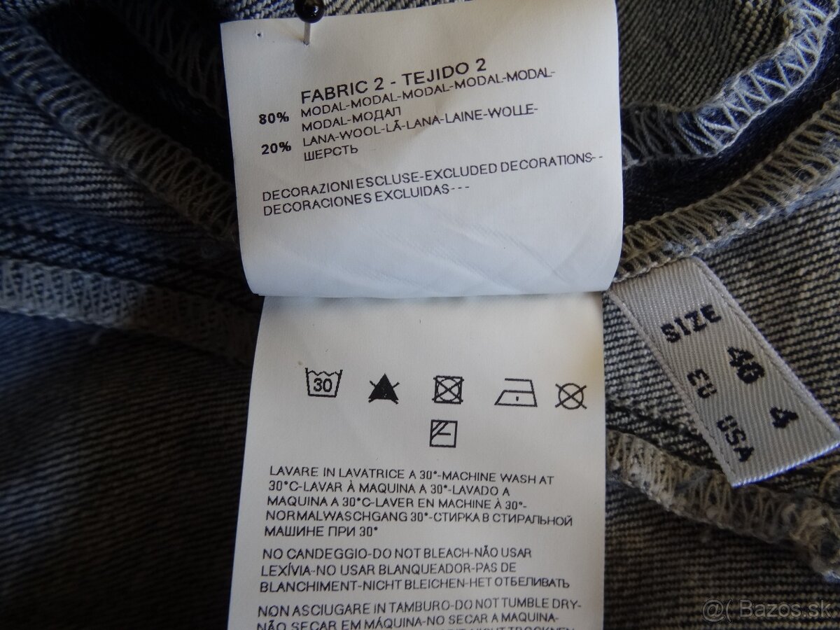 Denim Armani Jeans, šaty veľ. XS - 13