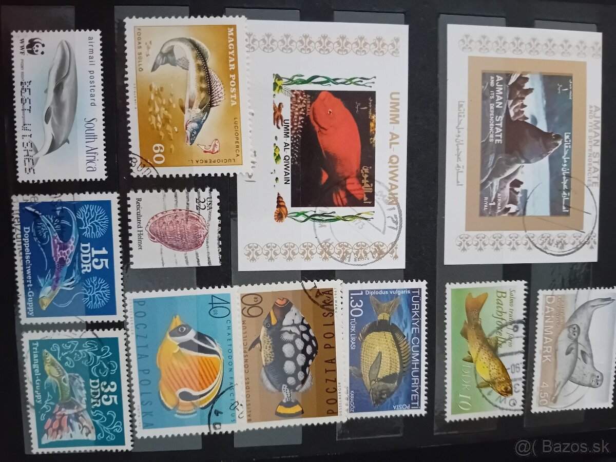 Známky v albume fauna - 13