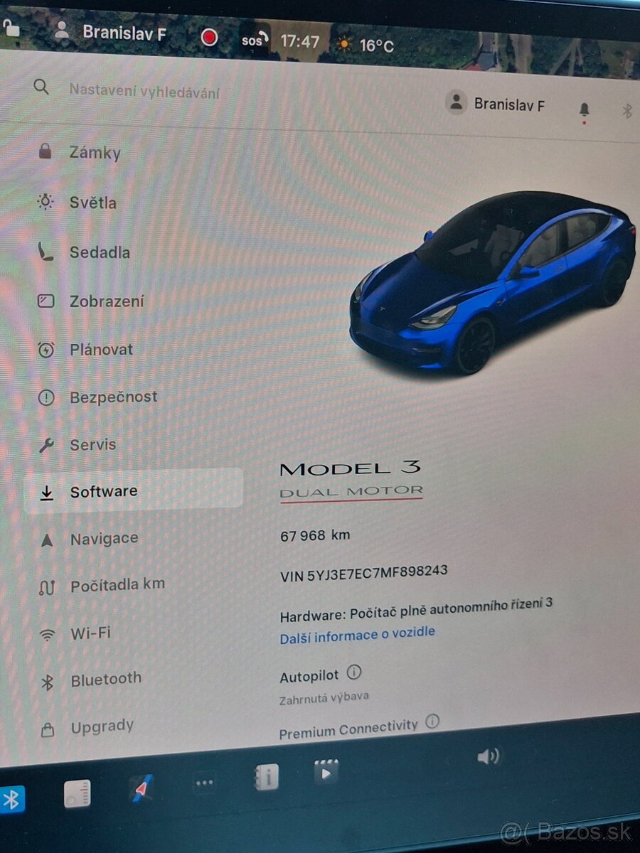 Tesla Model 3 Performance 82kWh AWD 377kw facelift odp. DPH - 13