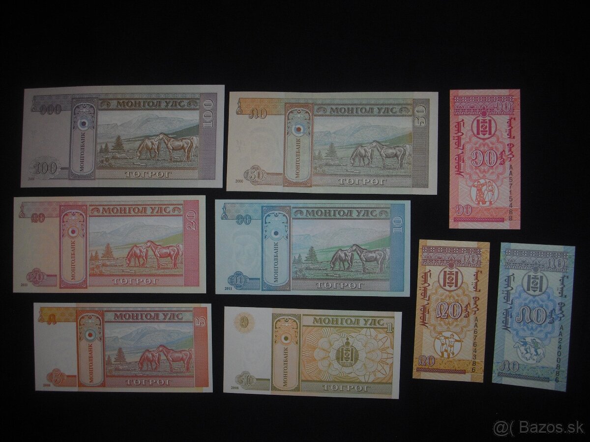 predam sety bankoviek UNC zberatelska kvalita zahranicie - 13