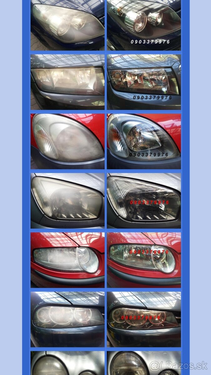 Leštenie, Renovácia svetiel - 13