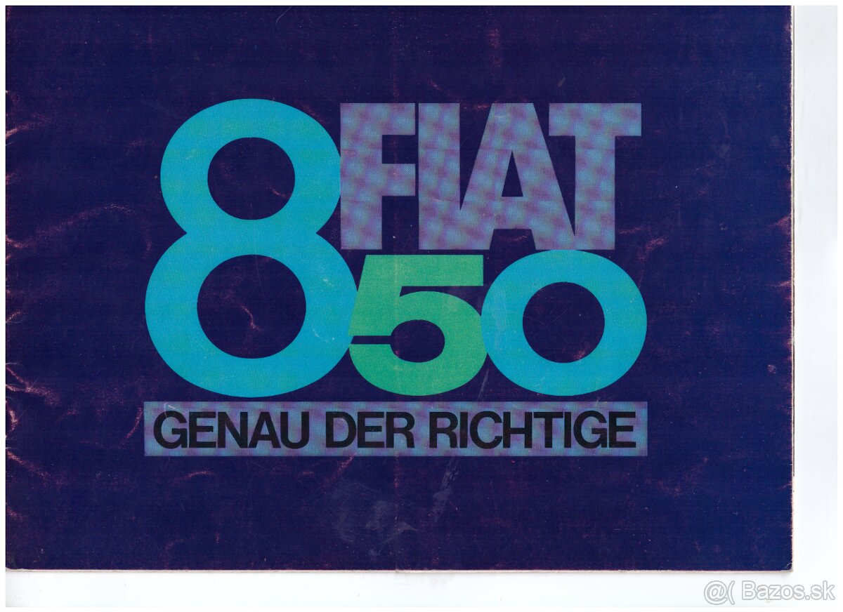 prospekty FIAT: 1100, 500L, 850 SPORT SPIDER, 850 - 13