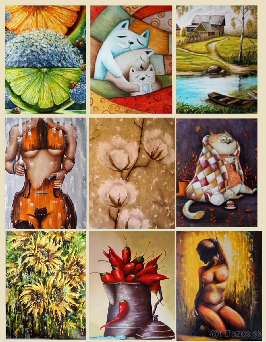 Olejomaľba – Starý most / Príroda (60x80 cm) - 13