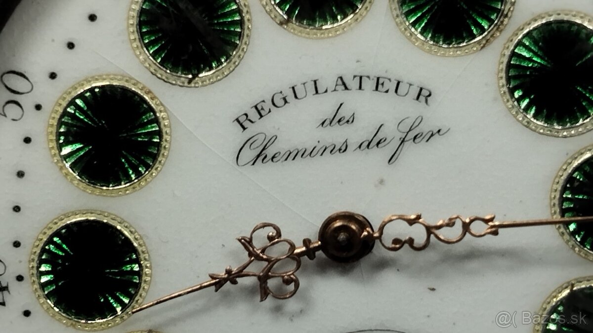 Velké dvouplášťové kapesní hodinky Régulatéur - 13