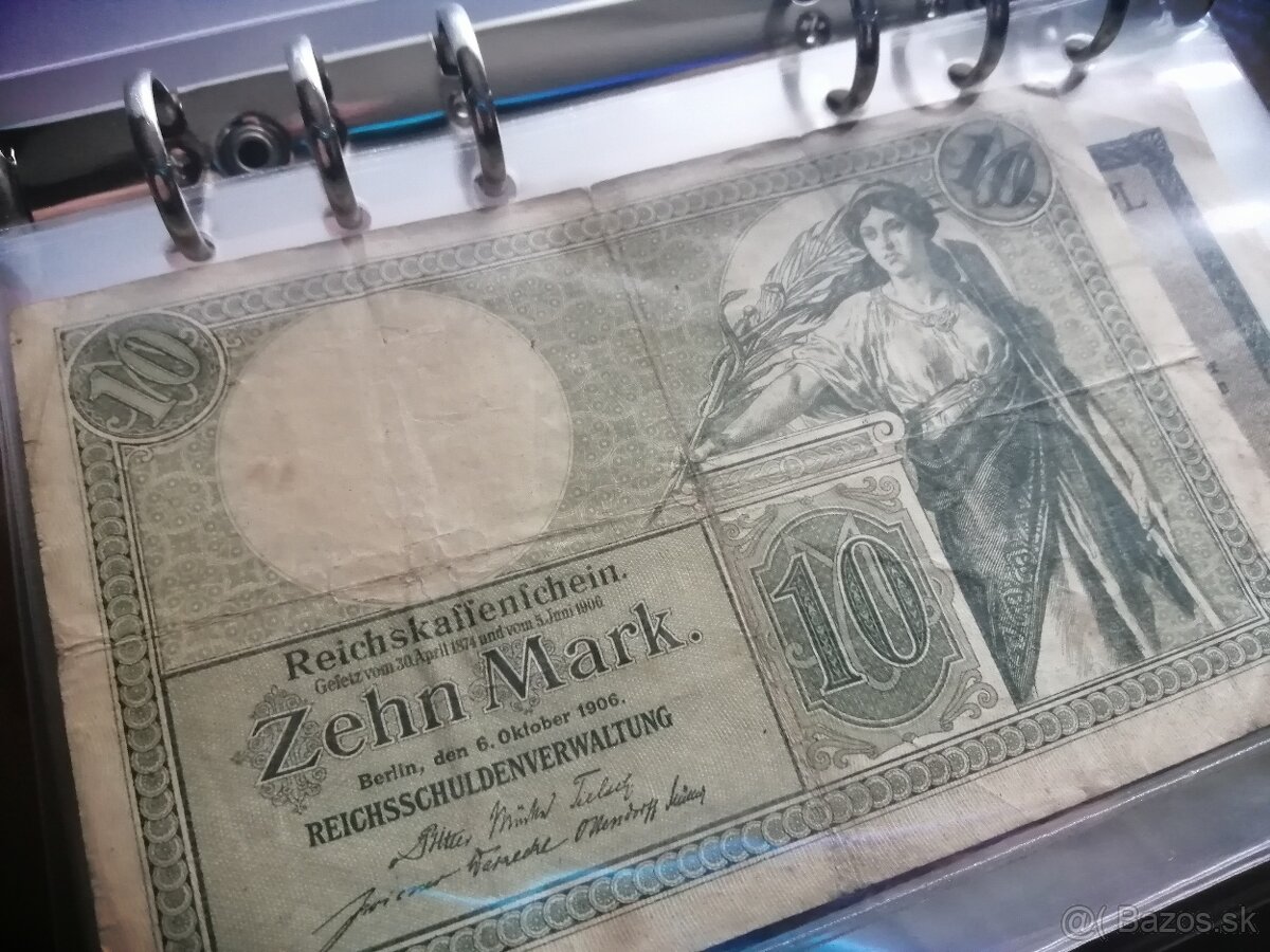 staré nemecké Ríšske bankovky - 13