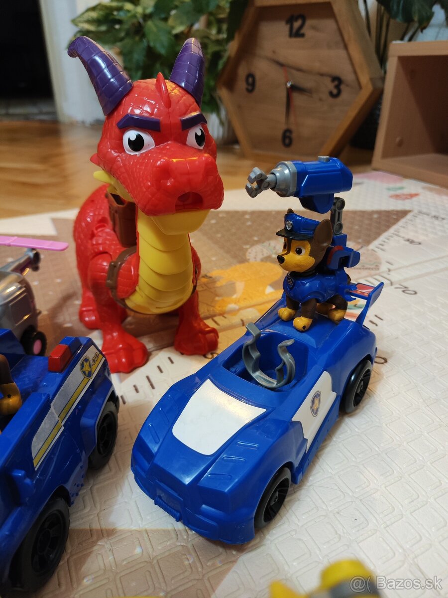 Paw patrol : veža + autíčka + drak + hra - 13