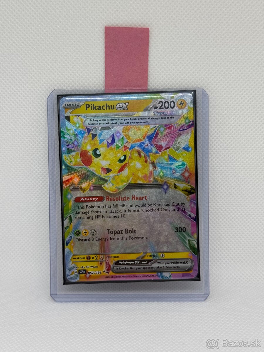 Pokémon karta Pikachu ex 057/191 – Surging Sparks – ORIGINÁL - 13