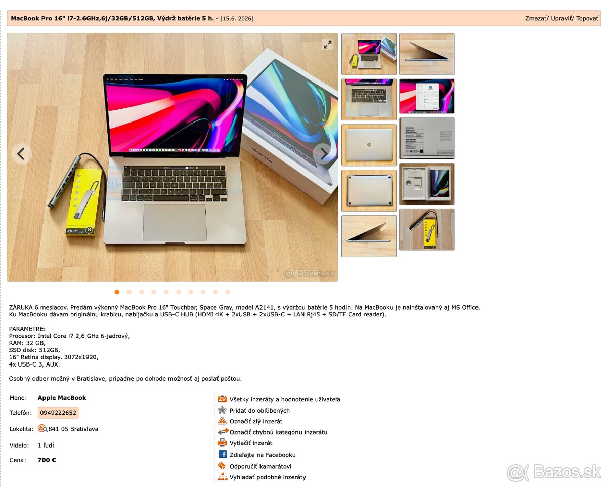 MacBook - ZÁRUKA 6 mesiacov - 13