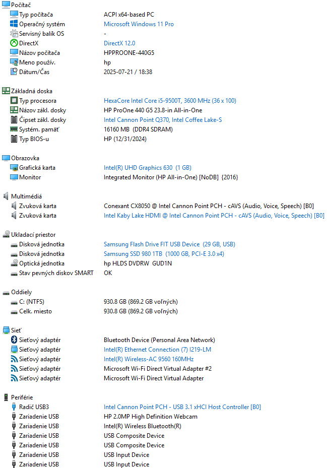 HP ProOne 440 G5 All-in-One (AiO) - 13