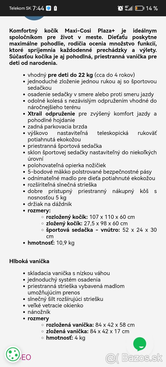 Kočík Maxi cosi - trojkombinácia - 13