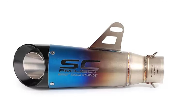 Nový športový ladený Nerezový univerzálny moto výfuk - 13